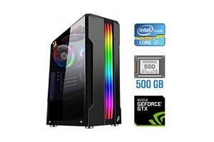 Игровой ПК Tower / Intel Core i7-2600 (4 (8) ядра по 3.4 - 3.8 GHz) / 8 GB DDR3 / 500 GB SSD NEW / nVidia GeForce GTX...