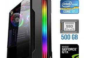 Игровой ПК Tower / Intel Core i7-2600 (4 (8) ядра по 3.4 - 3.8 GHz) / 8 GB DDR3 / 500 GB SSD NEW / nVidia GeForce GTX...