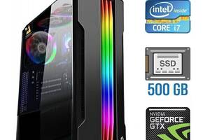 Игровой ПК Tower / Intel Core i7-3770 (4 (8) ядра по 3.4 - 3.9 GHz) / 8 GB DDR3 / 500 GB SSD / nVidia GeForce GTX 106...