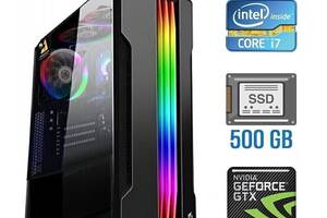 Игровой ПК Tower / Intel Core i7-3770 (4 (8) ядра по 3.4 - 3.9 GHz) / 16 GB DDR3 / 500 GB SSD / nVidia GeForce GTX 10...