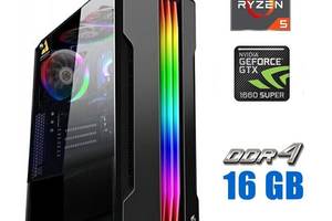 Игровой ПК Tower NEW / AMD Ryzen 5 3600 (6 (12) ядер по 3.6 - 4.2 GHz) NEW / 16 GB DDR4 NEW / 1000 GB SSD NEW / nVidi...