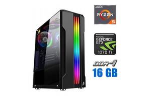 Игровой ПК Tower NEW / AMD Ryzen 5 5500 (6 (12) ядер по 3.6 - 4.2 GHz) NEW / 16 GB DDR4 NEW / 480 GB SSD NEW / nVidia...