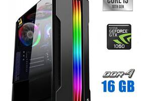 Игровой ПК Tower / Intel Core i3-10100F (4 (8) ядра по 3.6 - 4.3 GHz) / 16 GB DDR4 / 240 GB SSD + 500 GB HDD / nVidia...