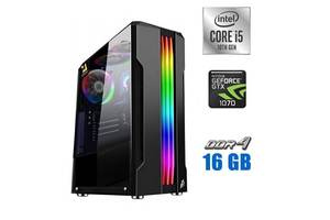 Игровой ПК Tower NEW / Intel Core i5-10400F (6 (12) ядер по 2.9 - 4.3 GHz) NEW / 16 GB DDR4 NEW / 480 GB SSD NEW + 50...