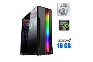 Игровой ПК Tower NEW / Intel Core i5-11400F (6 (12) ядер по 2.6 - 4.4 GHz) NEW / 16 GB DDR4 NEW / 480 GB SSD NEW + 50...