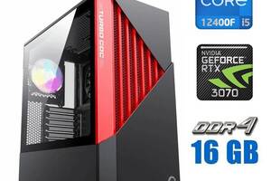 Игровой ПК Tower / Intel Core i5-12400F (6 (12) ядра по 2.5 - 4.4 GHz) / 16 GB DDR4 / 512 GB SSD/ nVidia GeForce RTX...