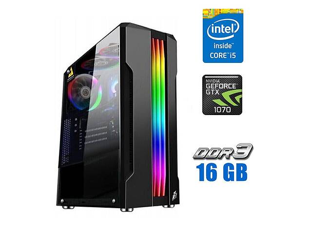 Игровой ПК Tower NEW/ i5-3470/ 16GB RAM/ 240GB SSD/ GeForce GTX 1070 8GB