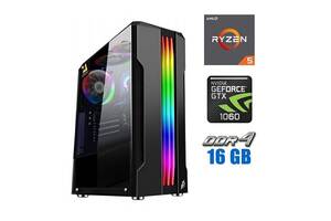 Игровой ПК Tower / AMD Ryzen 5 3600 (6 (12) ядер по 3.6 - 4.2 GHz) NEW / 16 GB DDR4 NEW / 480 GB SSD NEW + 500 GB HDD...