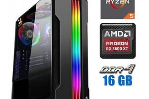 Игровой ПК Tower / AMD Ryzen 5 3600 (6 (12) ядер по 3.6 - 4.2 GHz) / 16 GB DDR4 / 480 GB SSD + 500 GB HDD / AMD Radeo...