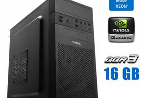 Игровой ПК Vinga CS112B Tower / Intel Xeon E3-1231 v3 (4 (8) ядра по 3.4 - 3.8 GHz) (аналог i7-4770) / 16 GB DDR3 / 2...