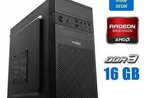 Игровой ПК Vinga CS112B Tower / Intel Xeon E3-1240 v3 (4 (8) ядра по 3.4 - 3.8 GHz) (аналог i7-4770) / 16 GB DDR3 / 2...