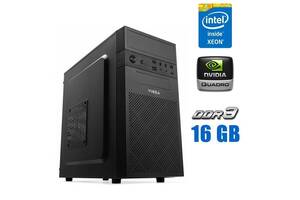 Игровой ПК Vinga CS112B Tower NEW / Intel Xeon E3-1240 v3 (4 (8) ядра по 3.4 - 3.8 GHz) (аналог i7-4770) / 16 GB DDR3...