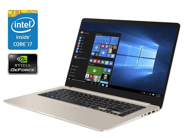 Игровой ультрабук Б-класс Asus Vivobook S15 S510U / 15' (1920x1080) IPS / Intel Core i7-8550U (4 (8) ядра по 1.8 - 4...