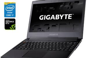 Игровой ультрабук Б-класс Gigabyte Aero 14 / 14' (2880x1800) IPS / Intel Core i7-7700HQ (4 (8) ядра по 2.8 - 3.8 GHz)...