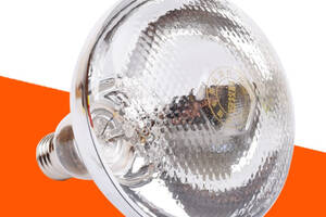 Инфракрасная лампа 100 Вт для обогрева (глянцевое стекло)