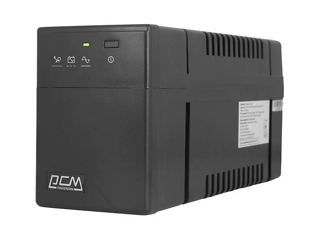 Источник бесперебойного питания Powercom BNT-800A, 800 ВА / 480 Вт, 2 розетки IEC, линейно-интерактивный, ИБП