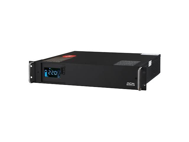 Источник бесперебойного питания Powercom KIN-1500AP RM LCD (2U), 1500 ВА / 1200 Вт, 4+2 розетки IEC C13, ИБП