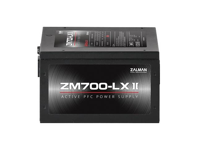 Zalman Блок питания ZM700-LXII (700W), 200-240 VAC,85%, aPFC, 120мм, MB24, CPU(4+4), 6xSATA, 4xPCIe, 3xMOLEX,OTP,OVP...