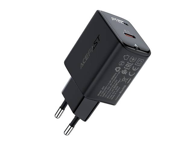 Зарядное устройство Acefast Model A21 USB-C PD30W Max GaN Gharger 3A Black