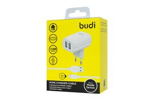 Зарядное устройство Budi | AC339EMW - Home Charger 12W 2 USB