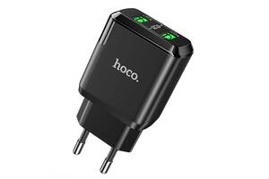 Зарядний пристрій HOCO N6 QC3.0 (2USB/3A) (Чорний) 1175002