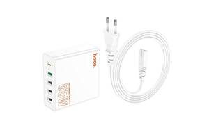 Зарядное устройство HOCO Vision C114A 4USB Type-C QC White