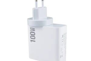 Зарядное устройство XON PowerCharge 100W PD100 USB Type-C White (PC0100AС0W)