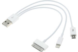 Зарядный кабель 3 в 1 USB - micro USB, для Iphone4/5/6