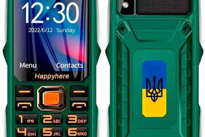 Защищенный телефон Tkexun Q8 Happyhere F99 Green