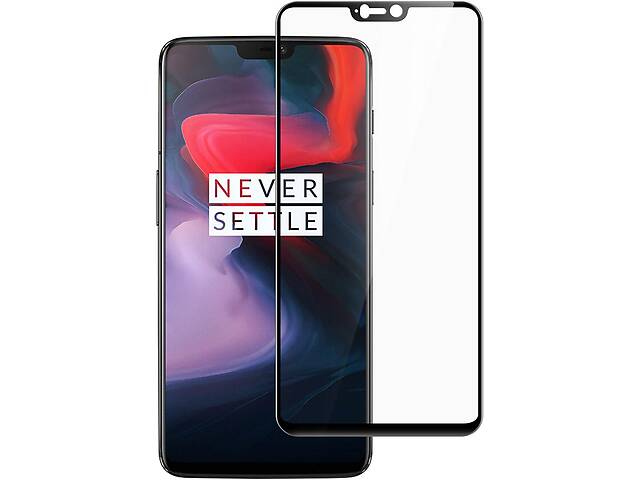 Защитное стекло Full screen PowerPlant для OnePlus 6 Black