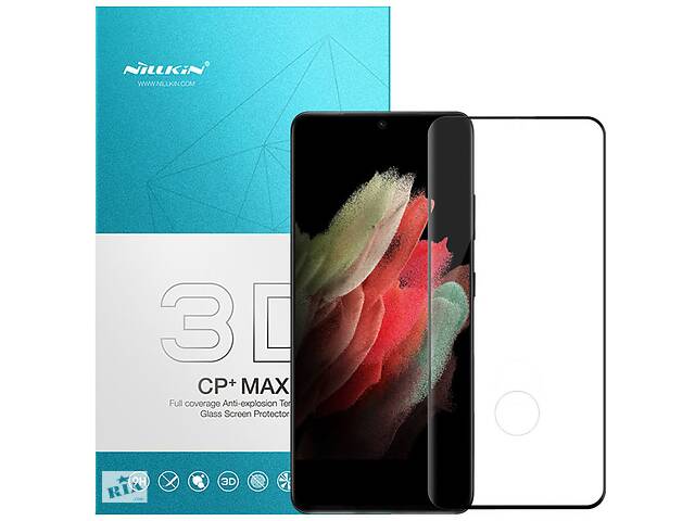 Защитное стекло Nillkin CP+ max 3D для Samsung Galaxy S21 Ultra Черный 1122252