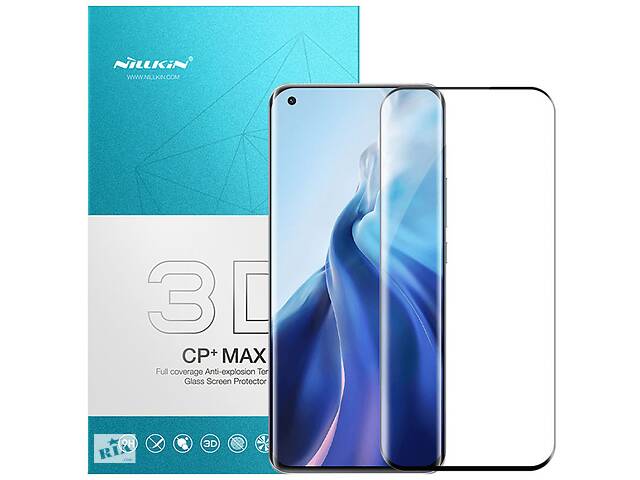 Защитное стекло Nillkin CP+ max 3D для Xiaomi Mi 11 Черный 1114066