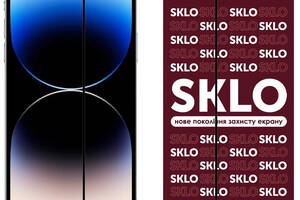 Защитное стекло SKLO 3D full glue Apple iPhone 15 Plus 6.7' Черный