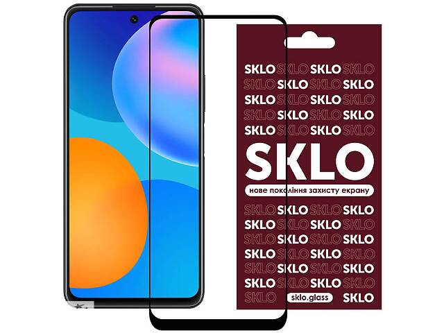 Защитное стекло SKLO 3D (full glue) для Huawei P Smart (2021)