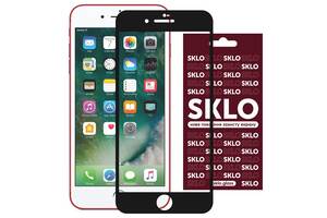 Защитное стекло SKLO 3D full glue для iPhone SE 2020 Черный 883303