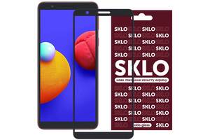 Защитное стекло SKLO 3D full glue для Samsung Galaxy A01 Core Черный 1059468