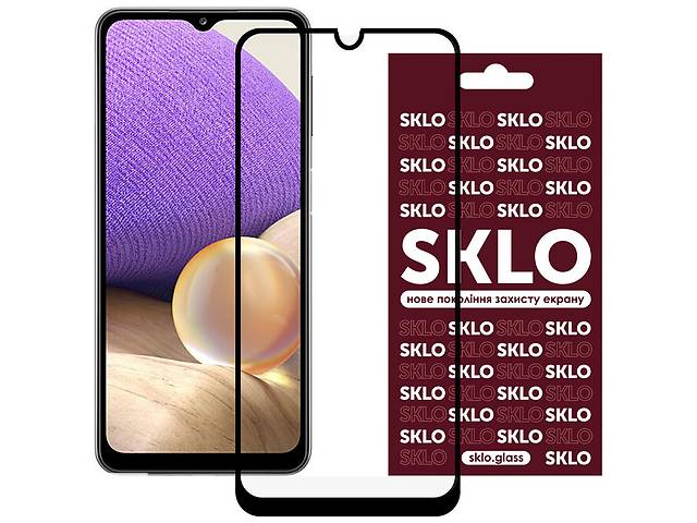 Защитное стекло SKLO 3D full glue для Samsung Galaxy A72 4G Черный 1130935