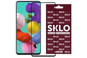 Защитное стекло SKLO 3D full glue для Samsung Galaxy M31s Черный 883314