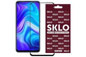 Защитное стекло SKLO 3D full glue для Xiaomi Redmi Note 9T Черный 905126