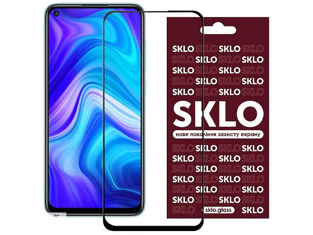 Защитное стекло SKLO 3D full glue для Xiaomi Redmi Note 9T Черный 905126