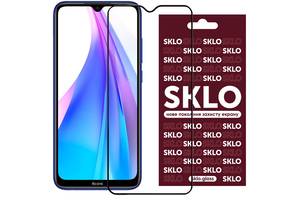 Защитное стекло SKLO 3D full glue для Xiaomi Redmi Note 8T Черный 908811