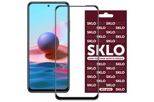 Защитное стекло SKLO 3D full glue для Xiaomi Redmi Note 10S Черный 1130941