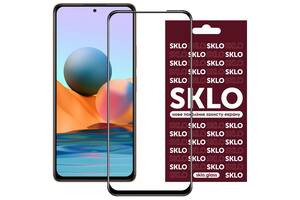 Защитное стекло SKLO 3D full glue для Xiaomi Redmi Note 10 Pro Черный 1130943