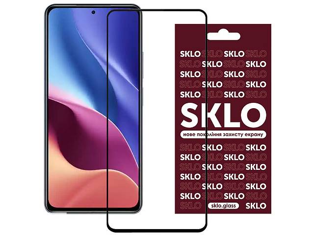 Защитное стекло SKLO 3D full glue Xiaomi Redmi Note 11 Pro 4G/5G/11E Pro/12 Pro 4G Черный