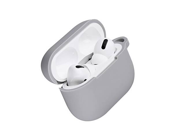 Чехол 2Е для Apple AirPods Pro, Pure Color Silicone (2.5mm) , Grey