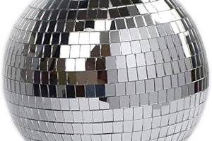 Зеркальный диско-шар 20 см идеально подходит для вечеринки DJ