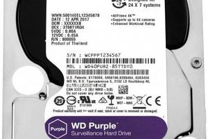 Жесткий диск Western Digital Purple 4TB 64MB 5400rpm WD40PURZ 3.5 SATA III