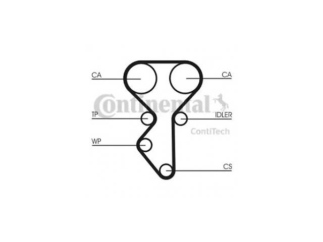 CONTINENTAL Ремень ГРМ Lada Kalina/Priora/Vesta 1.6 08- (22x137z) (CT1137)