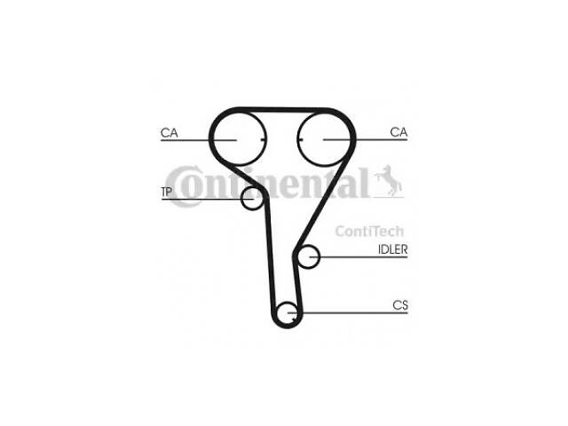 CONTINENTAL Ремень ГРМ Opel Combo/Astra/Insignia/Meriva 1.6/1.8i 04-15 (146x24) (CT1077)