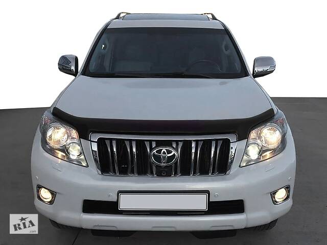 Дефлектор капота 2009-2013 (EuroCap) Toyota Land Cruiser Prado 150 TSR Дефлектор на капот (Мухобойка) Тойота